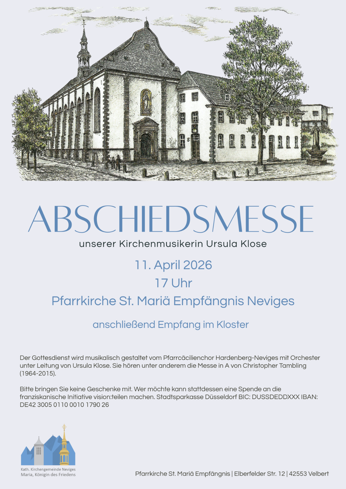 Plakat Verabschiedung Klose